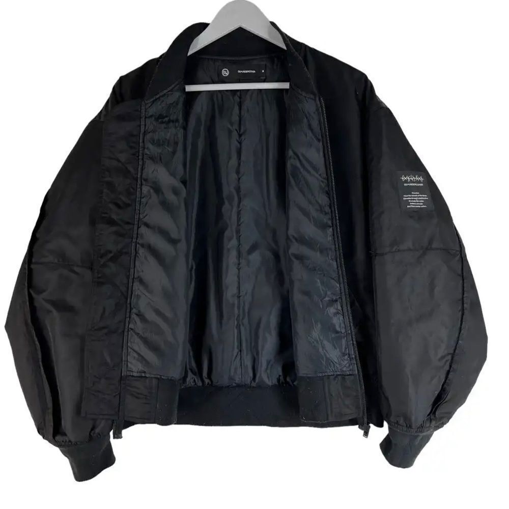 Jun Takahashi x Undercover GU Freedom Noise Black Bomber Jacket Mens S size - Picture 6 of 7